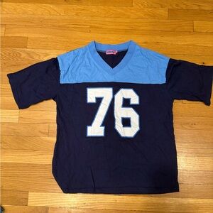 Edikted Blue and Navy Sports Shirt